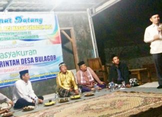 SILATURAHMI Anggota Komisi II DPR RI, Ace Hasan Syadzily,serta tasyakuran HUT Desa Bulagor, Kecamatan Pagelaran, Kabupaten Pandeglang.(Foto : Dendi/ tuntas media)