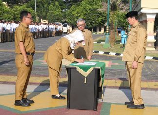 Puluhan Pejabat Pemprov Banten Dilantik di Hadapan Ratusan Honorer