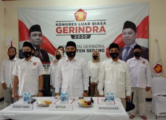 DPC Partai Gerindra Kabupaten Serang Inginkan Prabowo Tetap Jadi Ketua Umum