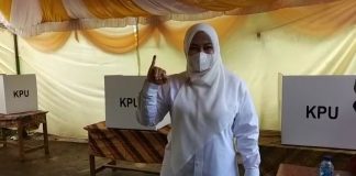 Pilkada Pandeglang, Dua Calon Bupati Gunakan Hak Pilih, Dua Calon Wakil Bupati tak Miliki Hak Pilih