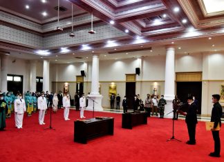 Lantik Bupati Pandeglang dan Walikota Tangerang Selatan, Gubernur Banten Tekankan Amanah Terhadap Jabatan dan Penanganan Covid-19