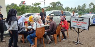 Incar Penunggak Pajak, Samsat Pandeglang Gelar Razia Gabungan