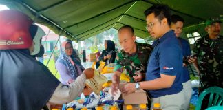 Jelang Ramadhan, Kodim 0601/Pandeglang dan Bulog Sub Divre Lebak-Pandeglang Gelar Pasar Murah