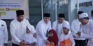UPG Santuni Anak Yatim dan Bagikan Ratusan Paket Sembako