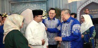 Begini Momen Anis Silaturahmi ke AHY di Hari Pertama Lebaran