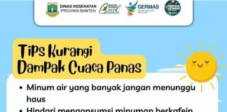 Hadapi Cuaca Panas, Dinkes Banten Himbau Warga Perbanyak Minum Air Putih