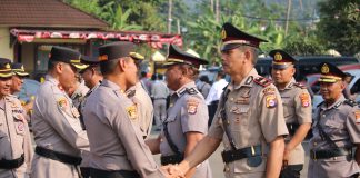 Lima Kapolsek dan Satu Kasat di Polres Pandeglang Berganti