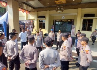 20 Anggota Polres Pandeglang Dites Urine