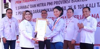 Pendonor Darah hingga Sahabat PMI Banten Diberi Penghargaan
