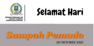 DPRD Kabupaten Serang Mengucapkan Selamat Hari Sumpah Pemuda
