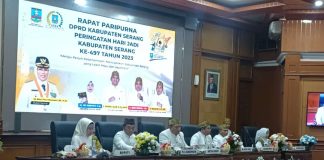 DPRD Kabupaten Serang Gelar Rapat Paripurna HUT ke-497 Kabupaten Serang