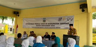 Sosialisasikan Pemilu 2024, Badan Kesbangpol Kabupaten Serang Rajin Roadshow ke Kecamatan-Kecamatan