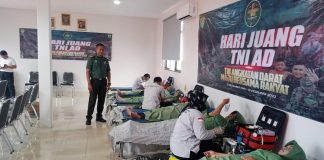 Sambut Hari Juang TNI AD, Kodim 0601/Pandeglang Gelar Aksi Donor Darah
