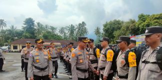 Lepas Ratusan Personel Untuk Amankan TPS di Pandeglang, Kapolres Ingatkan Ini