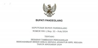 SK TPBBK Sedang Direvisi, Kadisdikpora Pandeglang : Sudah Dialokasikan dan Bisa Cair