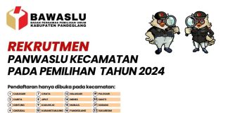 Bawaslu Kabupaten Pandeglang Buka Rekrutmen Panwaslu Kecamatan, Simak Persyaratan dan Jadwalnya