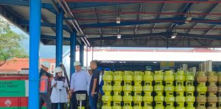 Tim Metrologi DKUPP Pandeglang Sidak Pengisian Gas Elpiji 3 Kilogram