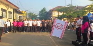 Diikuti 500 Peserta, Jalan Santai Polres Serang Berlangsung Meriah
