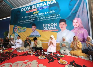 Para Kiai dan Ustadz di Pandeglang Doa Bersama Untuk Airin Rachmi Diany