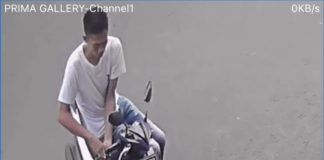 Viral, Aksi Pencurian Sepeda Motor di Pandeglang Terekam Kamera CCTV