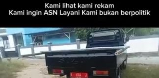 Viral, Mobil Plat Merah Milik Pemkab Pandeglang Angkut Baliho Pasangan Balongub Andra – Dimyati