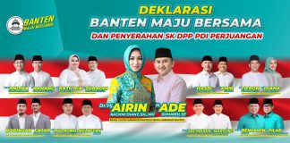 Terima Surat Rekomendasi PDI Perjuangan, Koalisi Banten Maju Bersama Dideklarasikan