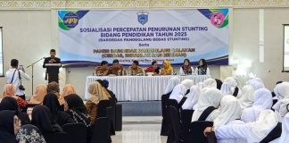 Disdikpora Sosialisasikan “Barudak Pandeglang Bebas Stunting”