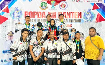 Raih 28 Medali Emas, Kota Serang Finish di Urutan 5 Popda XII Banten