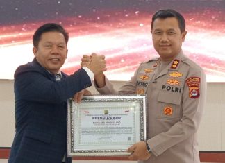 Kapolres Pandeglang Raih Penghargaan Presisi Award