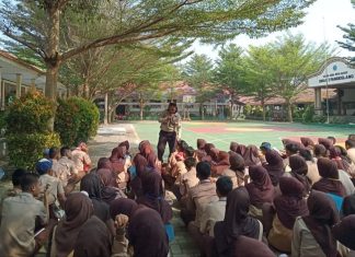MPLS 2026, Tagana dan Boedak Saung Edukasi Mitigasi Bencana pada Siswa di Pandeglang
