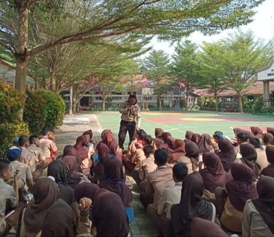 MPLS 2026, Tagana dan Boedak Saung Edukasi Mitigasi Bencana pada Siswa di Pandeglang