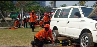 Basarnas Gelar Simulasi Penanganan Potensi Gempa Megathrust dan Tsunami di Pandeglang