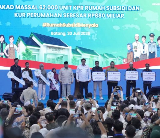 Hadiri Akad Massal 62.000 KPR Rumah Subsidi, Menteri Nusron: Legalitas Tanah Beri Kepastian bagi Masyarakat