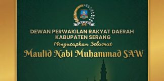 DPRD Kabupaten Serang Mengucapkan Selamat Maulid Nabi Muhammad SAW