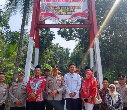 Jembatan Merah Putih Presisi Dibangun di Pandeglang, Wabup : Ini Harapan Baru Bagi Warga