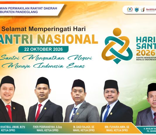 DPRD Pandeglang Mengucapkan Selamat Hari Santri Nasional